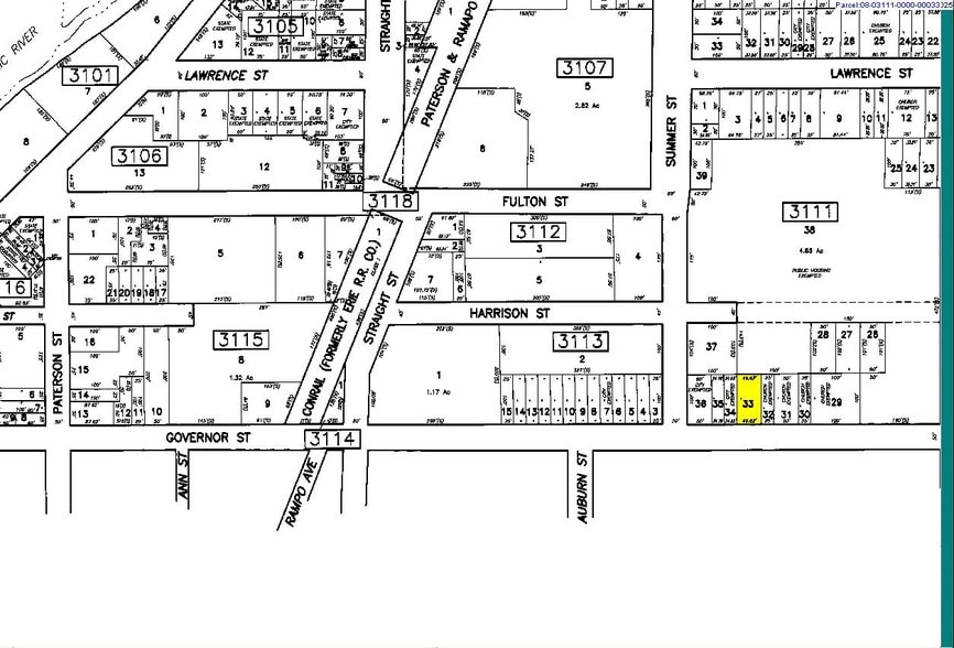 141-143 Governor St, Paterson, NJ for sale - Plat Map - Image 2 of 3
