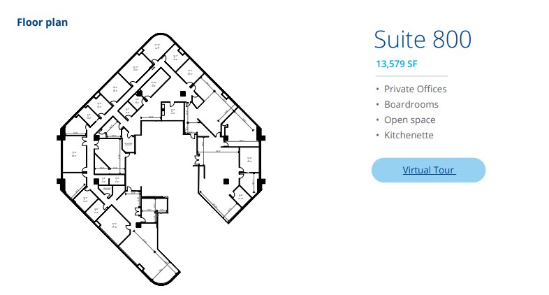 4950 Yonge St, Toronto, ON à louer Plan d’étage- Image 1 de 1