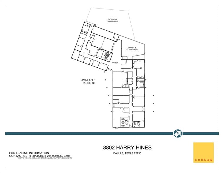8802 Harry Hines Blvd, Dallas, TX for lease - Site Plan - Image 2 of 2