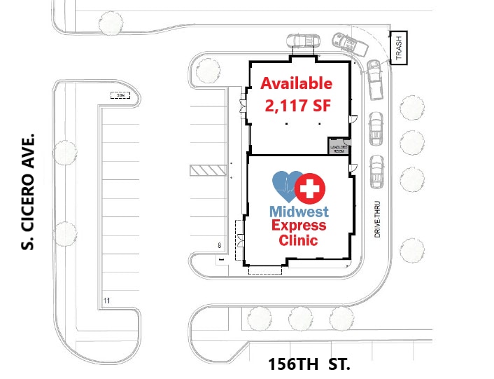 15541 Cicero Ave, Oak Forest, IL for lease - Building Photo - Image 2 of 7