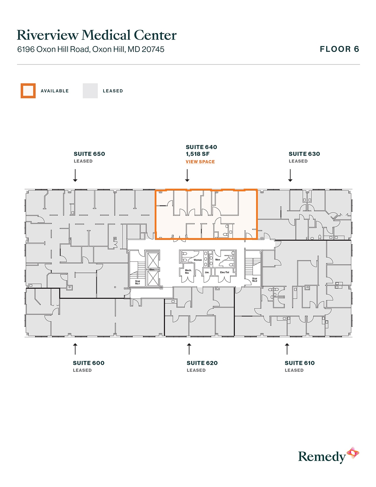 6196 Oxon Hill Rd, Oxon Hill, MD à louer Plan d’étage- Image 1 de 9