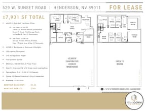 529 W Sunset Rd, Henderson, NV for sale Floor Plan- Image 2 of 3