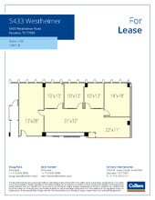 5433 Westheimer Rd, Houston, TX for lease Floor Plan- Image 1 of 1