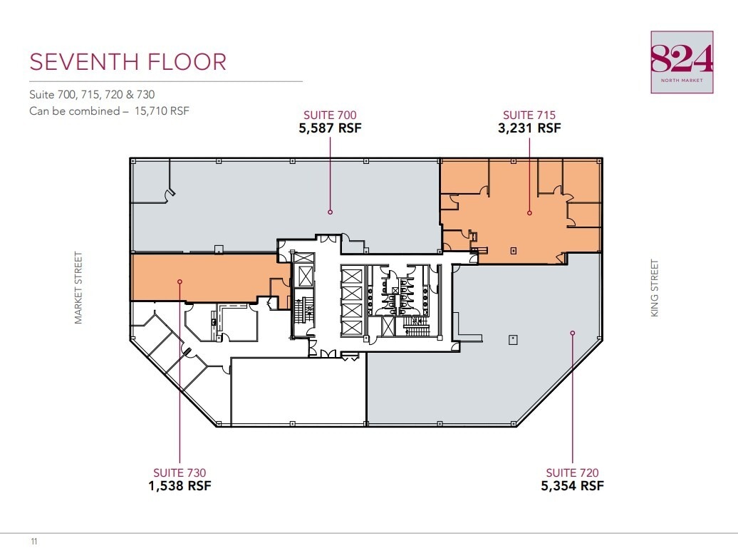 824 N Market St, Wilmington, DE for lease Floor Plan- Image 1 of 1