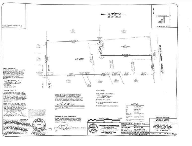 0 Battlefield Parkway, Ringgold, GA for sale - Plat Map - Image 3 of 8
