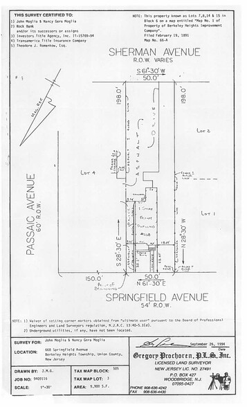 668 Springfield Ave, Berkeley Heights, NJ à vendre - Plan de site - Image 3 de 3