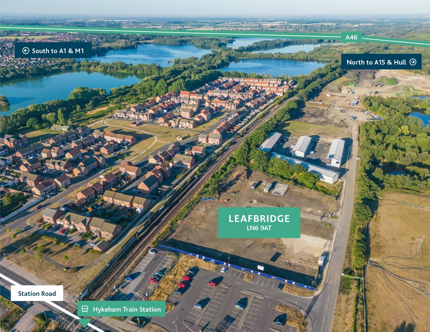 Station Rd, North Hykeham for lease Aerial- Image 1 of 4