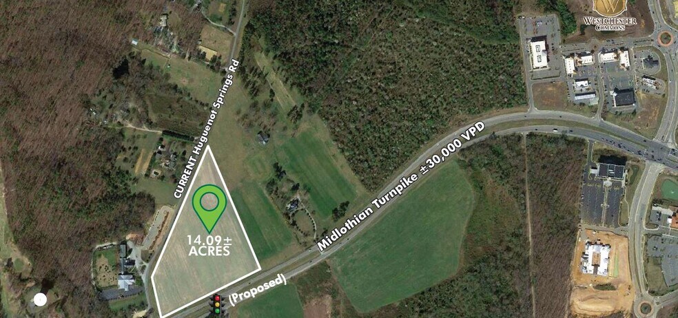 16200 Midlothian Tpke, Midlothian, VA à vendre - Aérien - Image 2 de 2