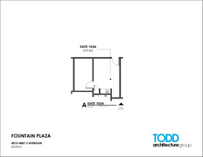 4815-4821 S Sheridan Rd, Tulsa, OK à louer Plan d’étage- Image 1 de 2