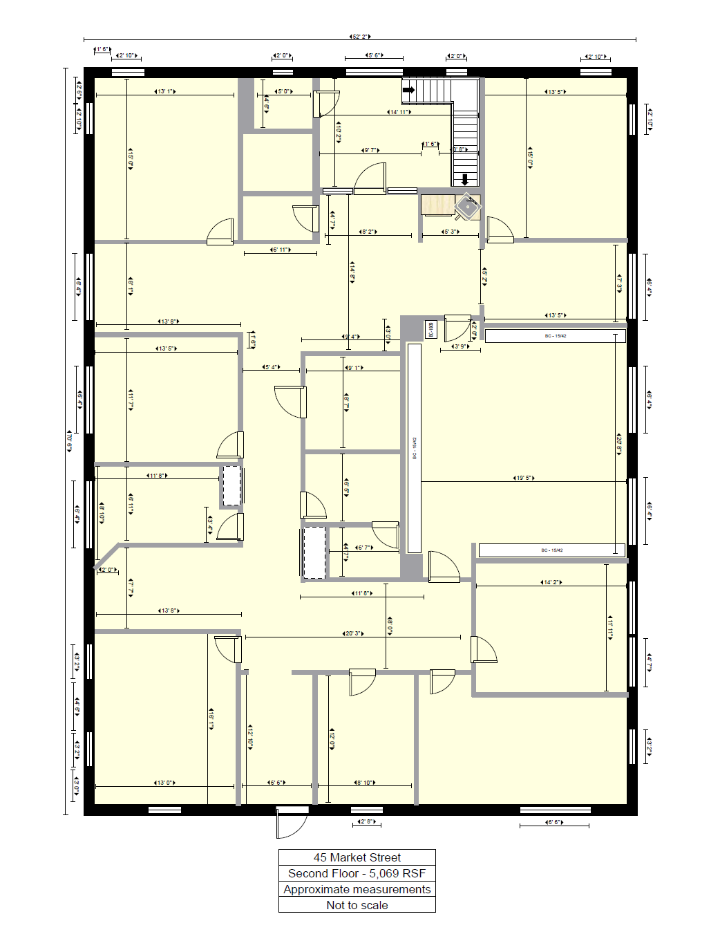 45 Market St, Manchester, NH à louer Plan d  tage- Image 1 de 1