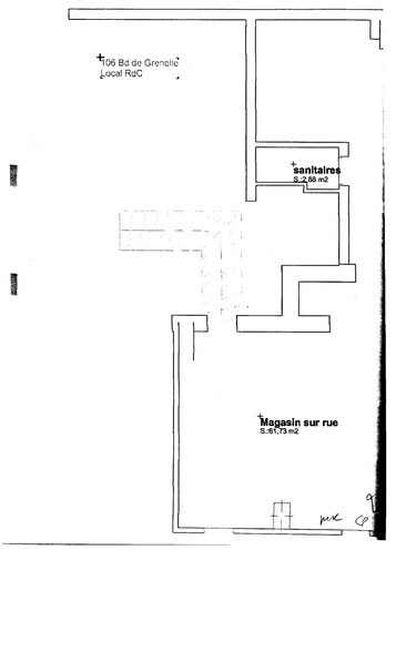 Bureau/Commerce de détail dans Paris à louer - Plan d’étage - Image 2 de 18