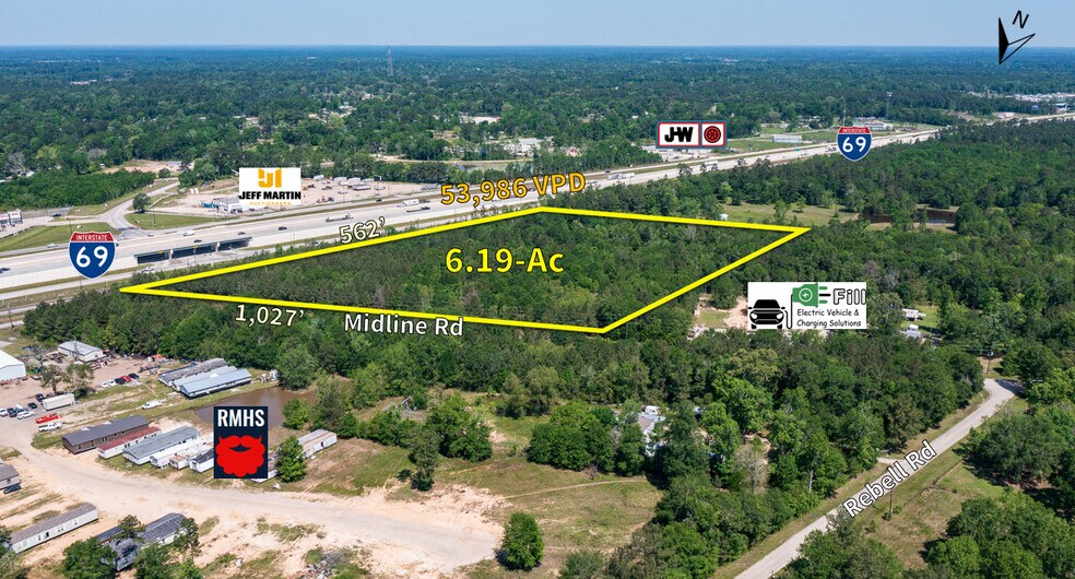 0 Midline Rd & Rebel Rd, Cleveland, TX à vendre - Photo du bâtiment - Image 2 de 7