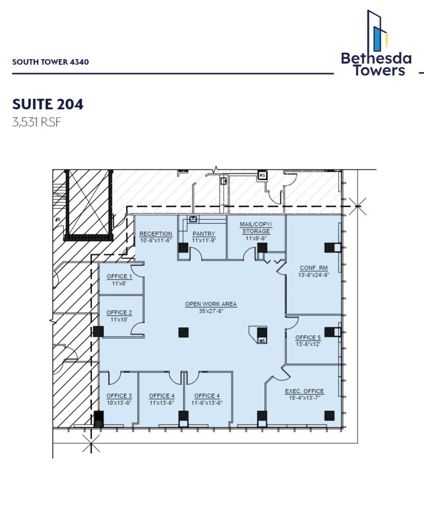 4340 East-West Hwy, Bethesda, MD for lease Floor Plan- Image 1 of 1