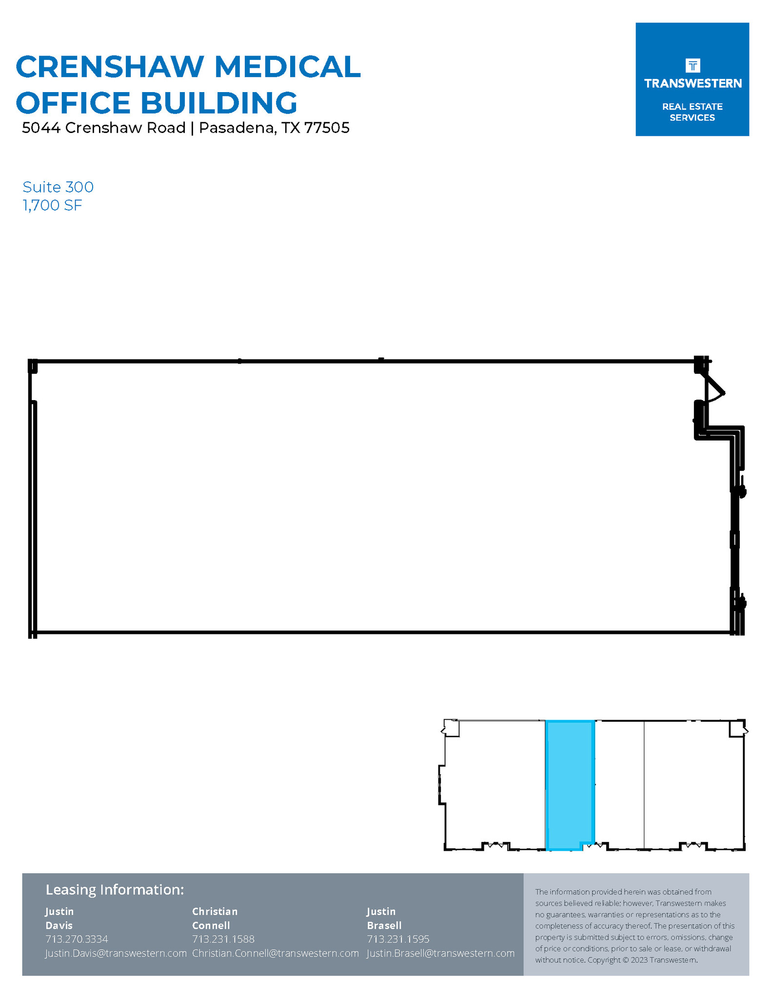 5040 Crenshaw Rd, Pasadena, TX for lease Floor Plan- Image 1 of 1