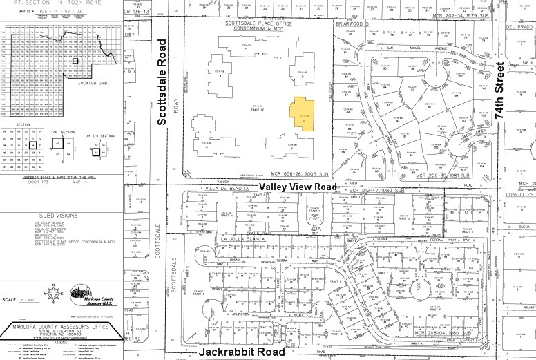 5685 N Scottsdale Rd, Scottsdale, AZ for sale - Plat Map - Image 2 of 6