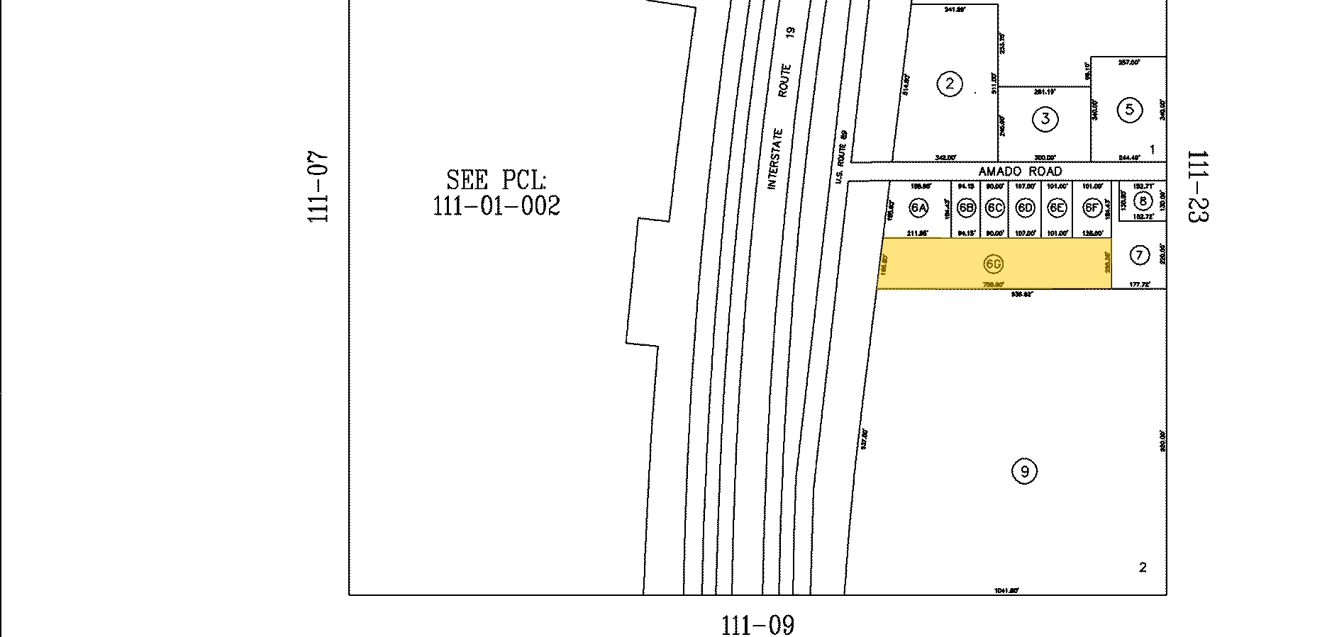 2875 Frontage Rd, Amado, AZ for sale Plat Map- Image 1 of 1