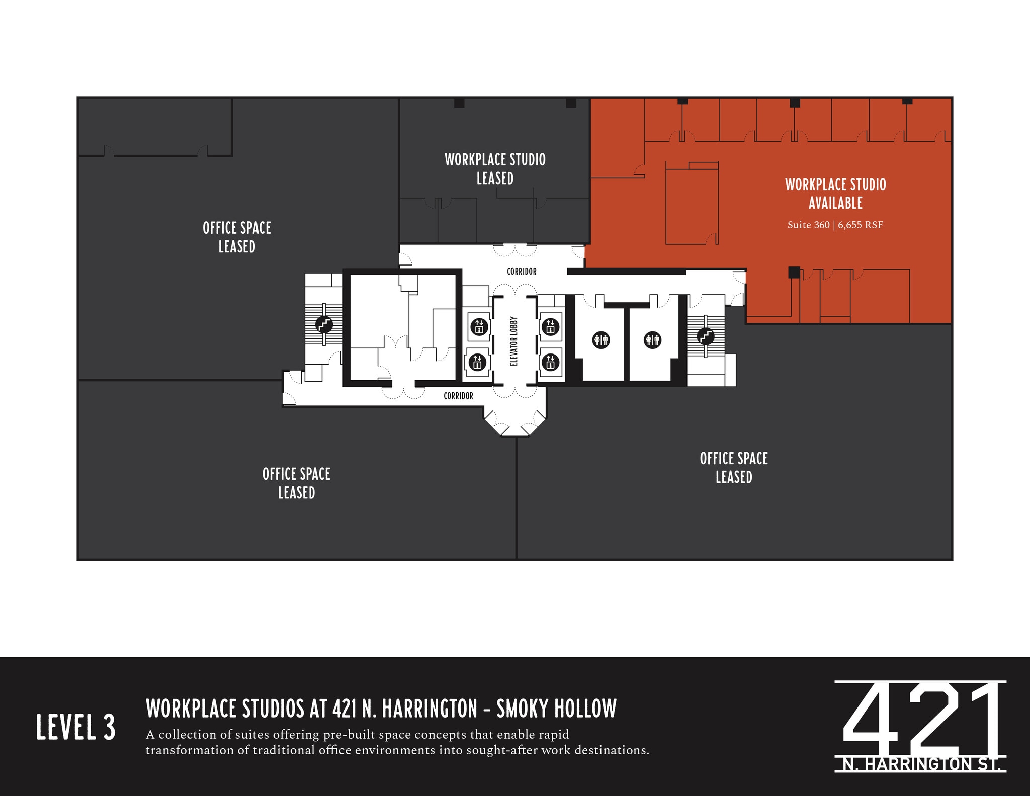 421 N Harrington St, Raleigh, NC à louer Plan d’étage- Image 1 de 1