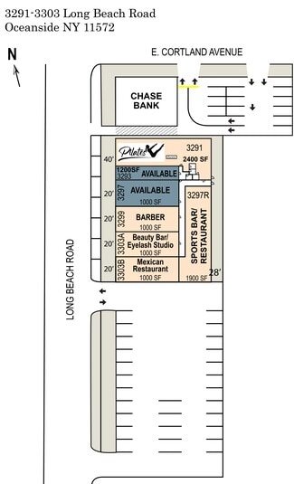Plus de détails pour 3291-3303 Long Beach Rd, Oceanside, NY - Commerce de détail à louer