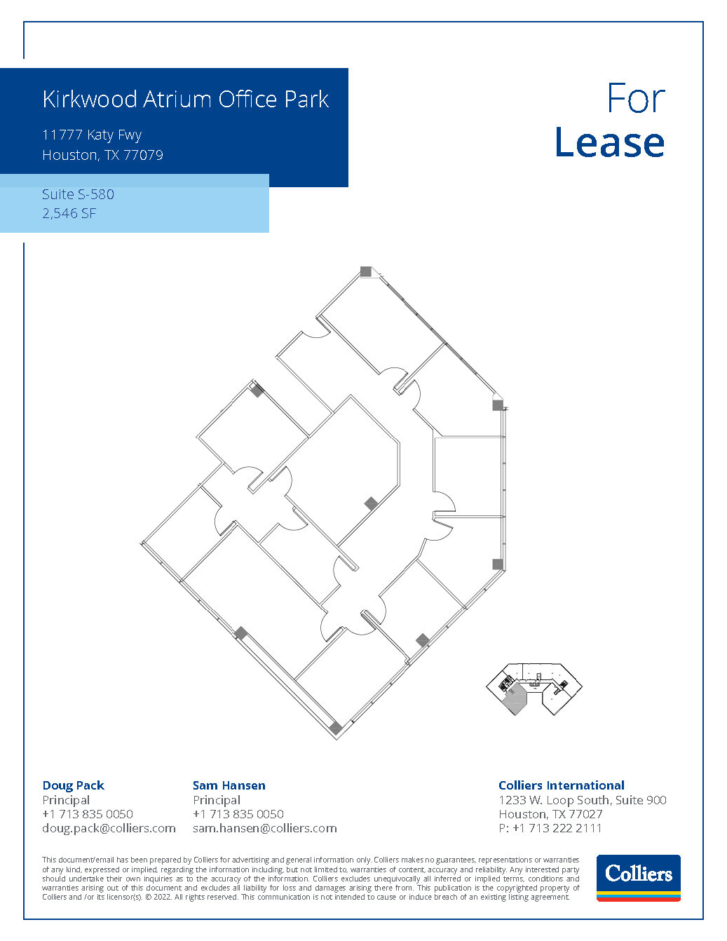 11777 Katy Fwy, Houston, TX for lease Floor Plan- Image 1 of 1