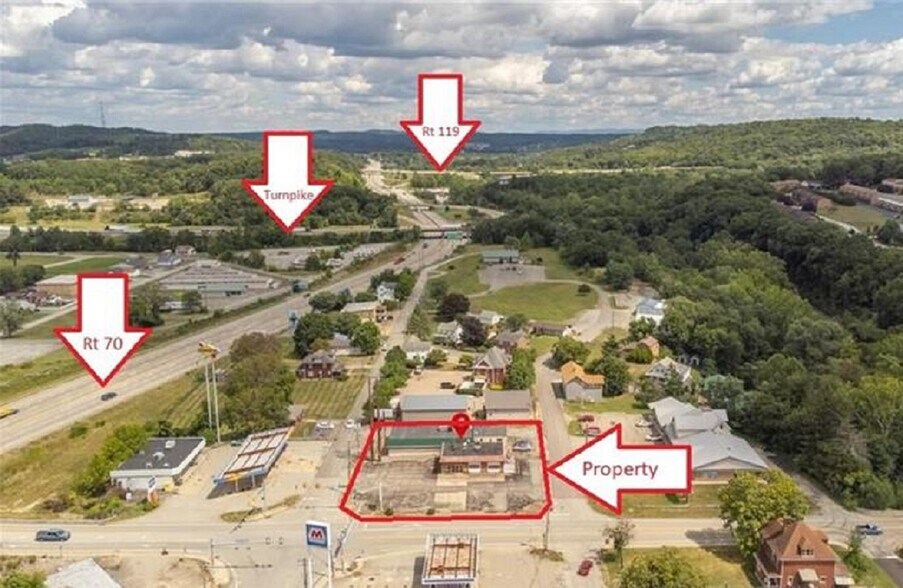 110 E Pennsylvania Ave, New Stanton, PA à vendre - Aérien - Image 2 de 43