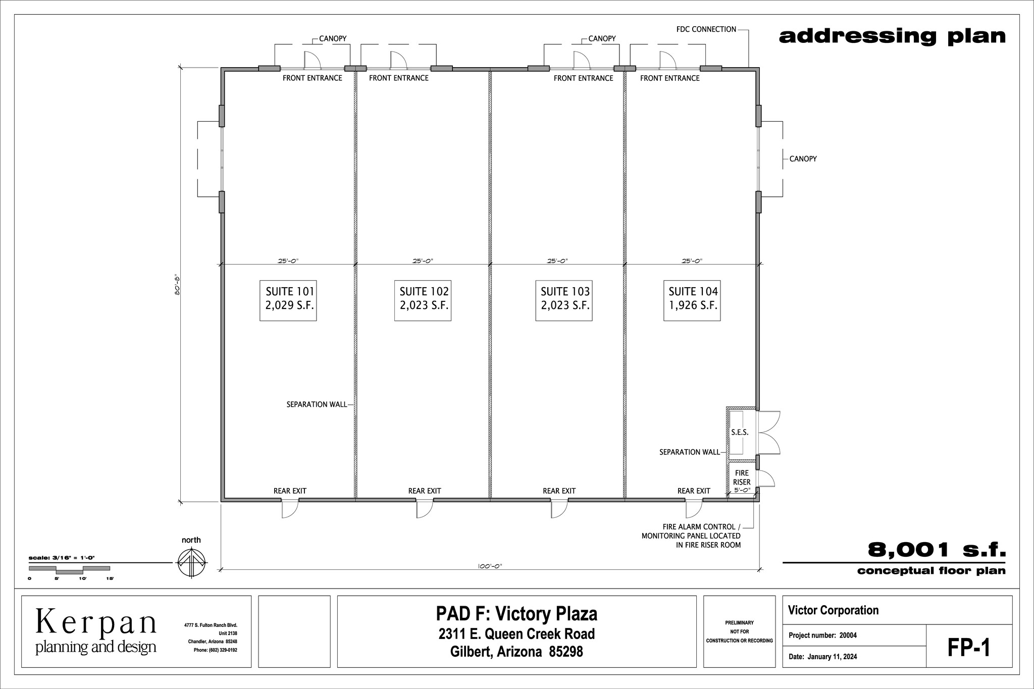 2311 E. Queen Creek Rd, Gilbert, AZ for lease Floor Plan- Image 1 of 1