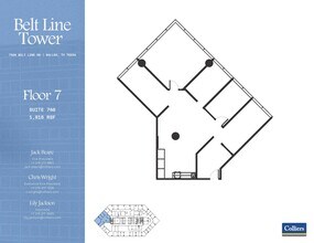 7920 Belt Line Rd, Dallas, TX à louer Plan d’étage- Image 1 de 1