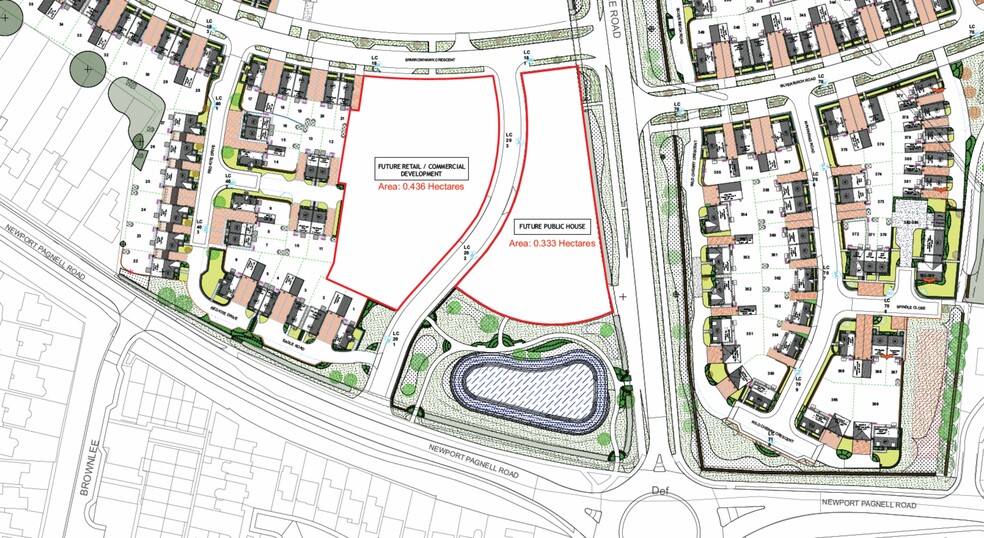 Sparrowhawk Crescent, Northampton for sale - Site Plan - Image 2 of 2