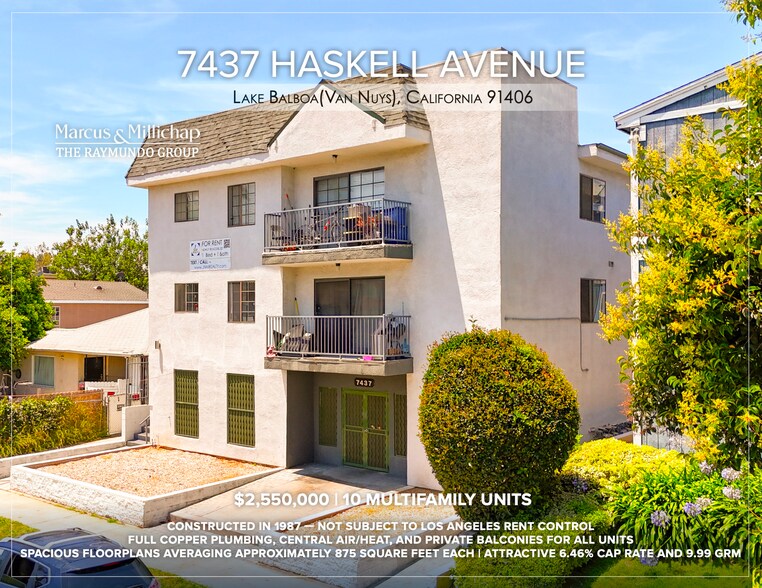 7437 Haskell Ave, Van Nuys, CA à vendre - Photo du bâtiment - Image 1 de 20