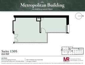 134 N LaSalle St, Chicago, IL à louer Plan d’étage- Image 1 de 5