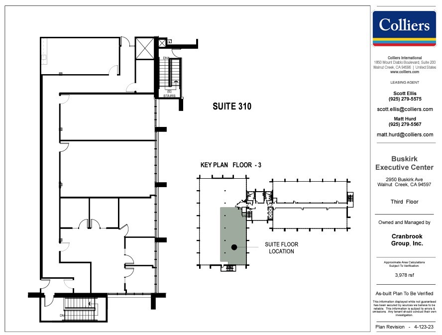 2950 Buskirk Ave, Walnut Creek, CA à louer Plan d  tage- Image 1 de 1