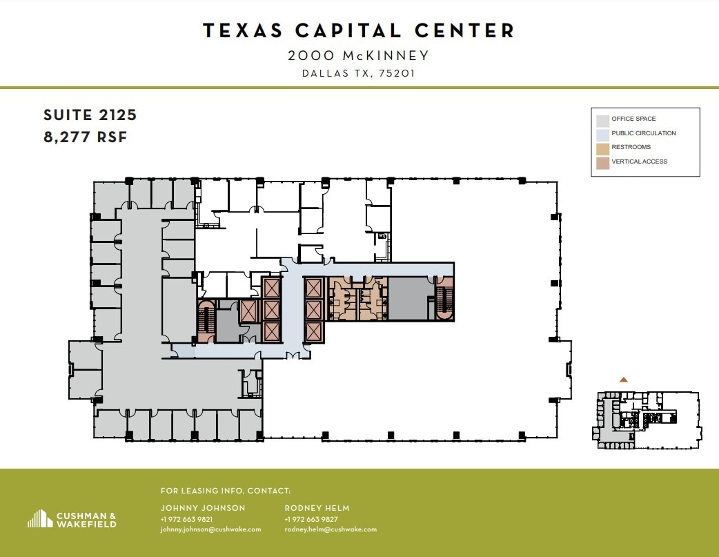 2000 McKinney Ave, Dallas, TX à louer Plan d’étage- Image 1 de 1