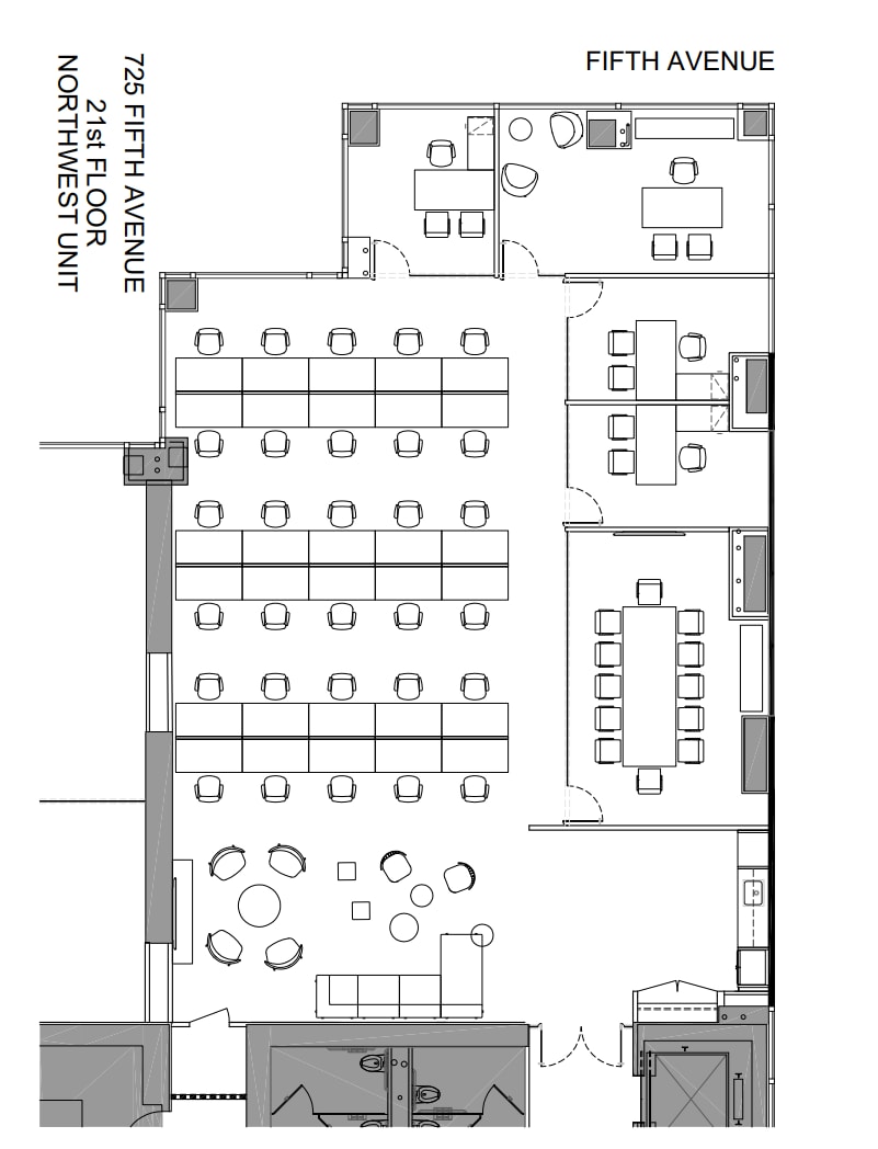 721-725 5th Ave, New York, NY à louer Plan d’étage- Image 1 de 4