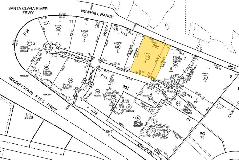 28486 Westinghouse Pl, Valencia, CA for sale - Plat Map - Image 2 of 5