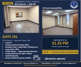 3515 Fannin St, Beaumont, TX for lease Interior Photo- Image 2 of 4