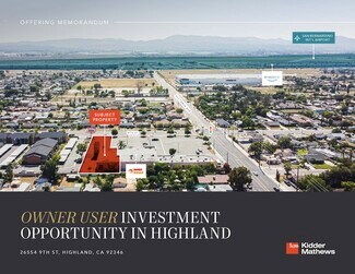 Plus de détails pour 26554 9th st, Highland, CA - Commerce de détail à vendre