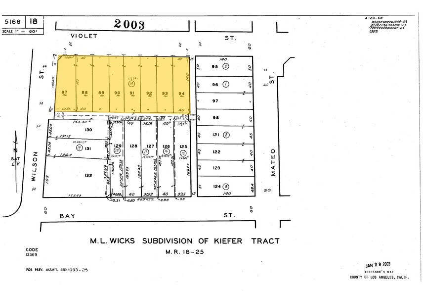 1920 Violet St, Los Angeles, CA à louer - Plan cadastral - Image 2 de 2