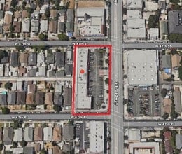 4701-4725 S Broadway, Los Angeles, CA - Aérien  Vue de la carte