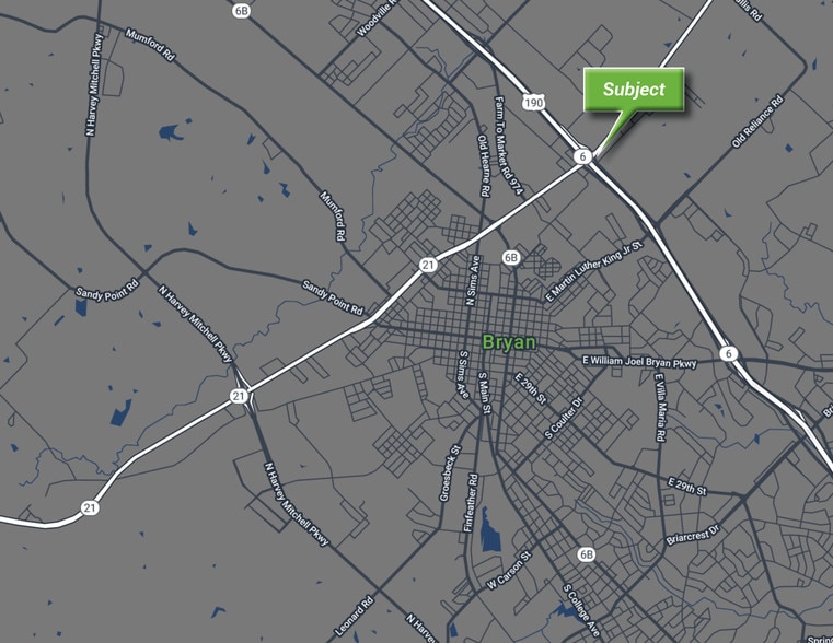 3409 E State Highway 21, Bryan, TX for lease - Aerial - Image 2 of 7