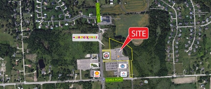 20732-20758 Pontiac Trail Rd, South Lyon, MI - Aérien  Vue de la carte - Image1