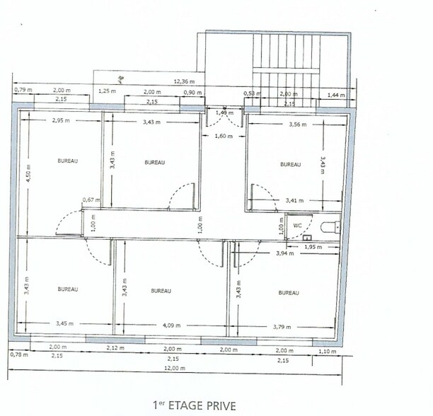 Bureau dans Baillet-en-France à louer - Plan d’étage - Image 3 de 4