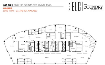 600 E Las Colinas Blvd, Irving, TX à louer Plan d  tage- Image 1 de 1