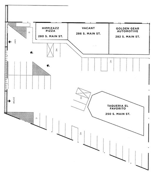 S Main St Redevelopment Opportunity portefeuille de 3 propriétés à vendre sur LoopNet.ca - Plan de site - Image 3 de 4