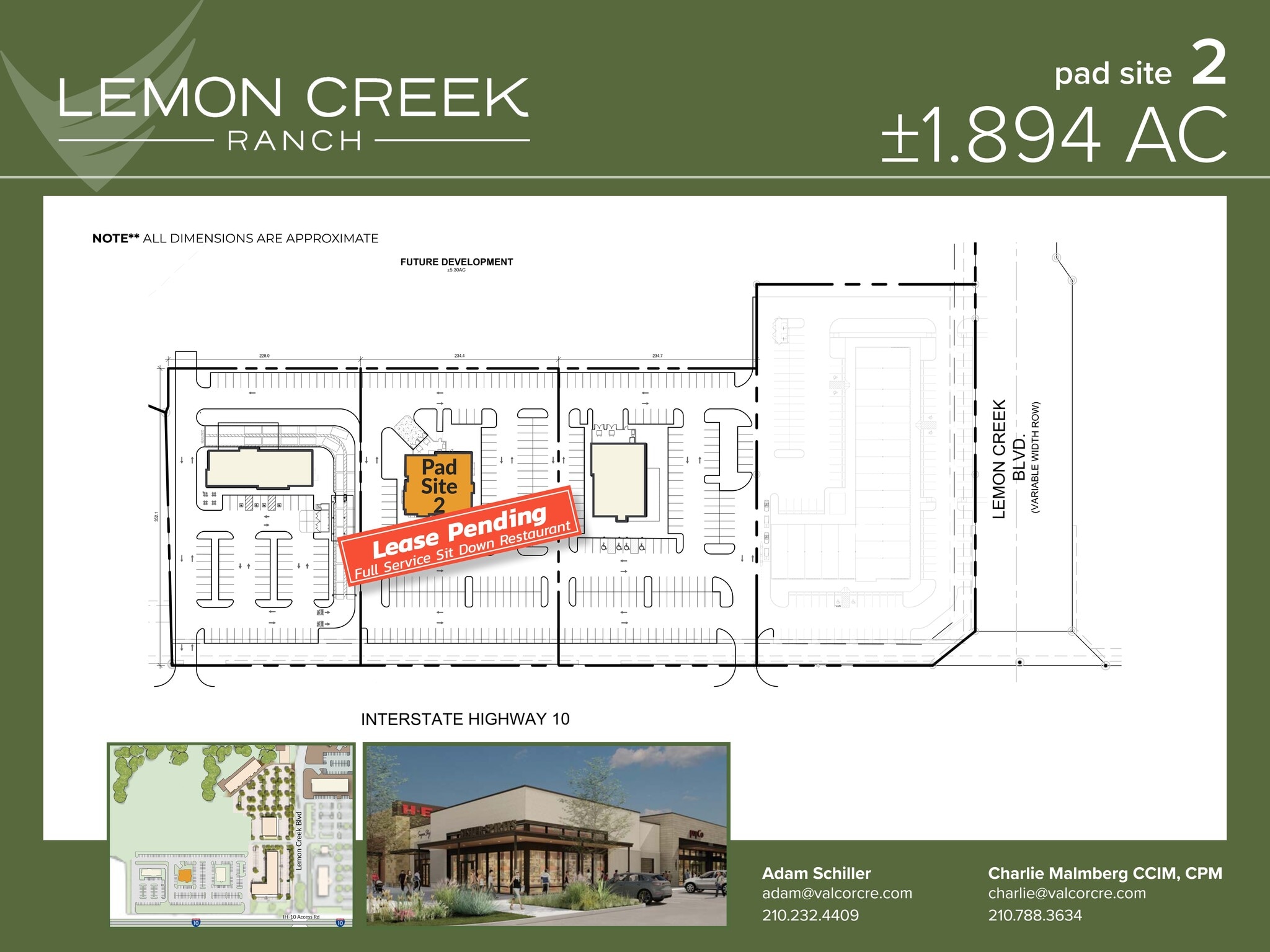 I-10 W & Balcones Creek Dr, Boerne, TX à louer Plan de site- Image 1 de 1