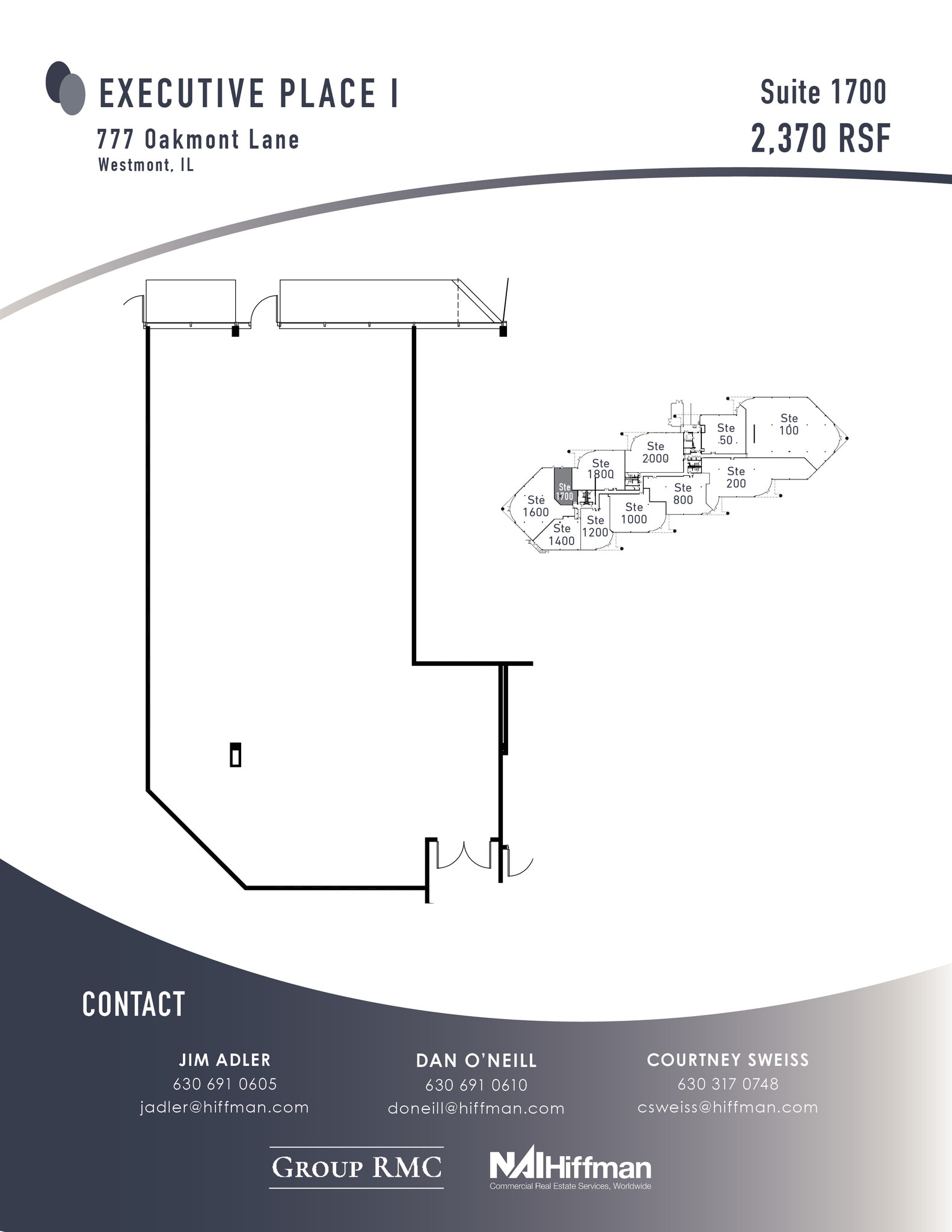 777 Oakmont Ln, Westmont, IL for lease Floor Plan- Image 1 of 2