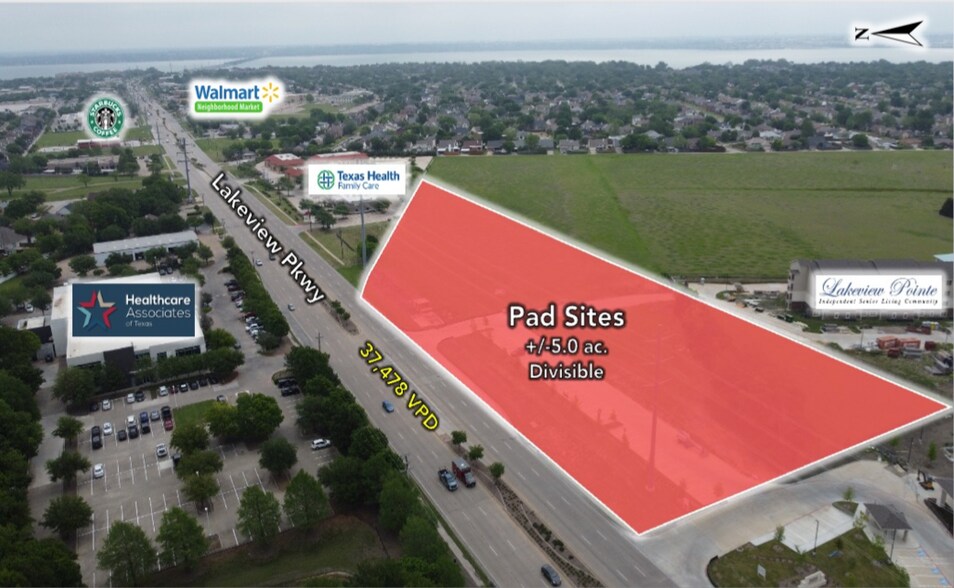 7500 Lakeview Pky, Rowlett, TX for lease - Building Photo - Image 1 of 9