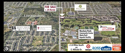 S 177th Ave & 51st E, Tulsa, OK - Aérien Vue de la carte