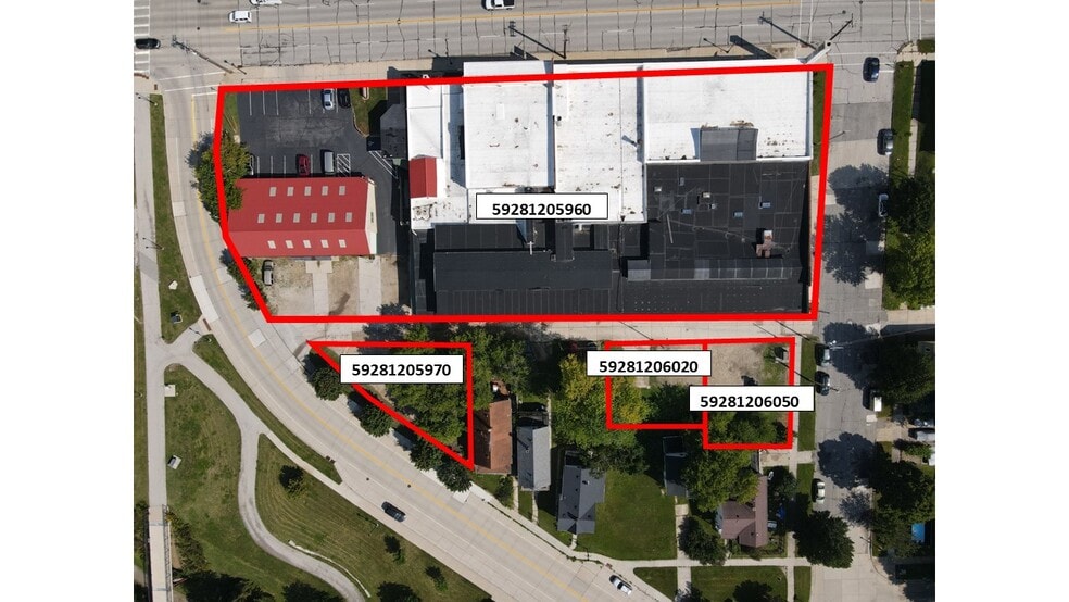 1201-1229 Erie Ave, Sheboygan, WI for sale - Aerial - Image 2 of 13