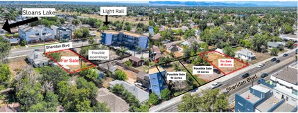 1339 Sheridan Blvd, Lakewood, CO - AERIAL map view