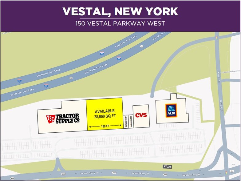 150 Vestal Pky W, Vestal Township, NY for lease - Site Plan - Image 1 of 6