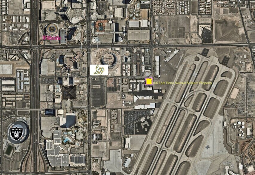 195 E Reno Ave, Las Vegas, NV for lease - Aerial - Image 2 of 16
